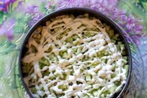 Листковий салат з куркою і грибами інгредієнти 10