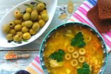 Суп з сочевицею і оливками інгредієнти 1