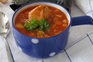 Томатний суп з кроликом і нутом інгредієнти 1