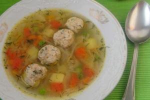 Овочевий суп з курячими фрикадельками інгредієнти 14