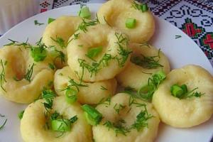Картопляні галушки з сиром інгредієнти 1