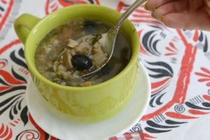 Пісний гречаний суп з грибами інгредієнти 1