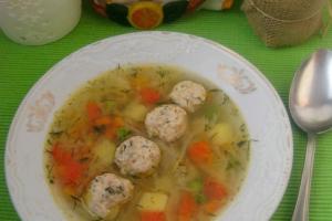 Овочевий суп з курячими фрикадельками інгредієнти 1
