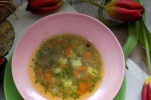 Пісний вермішелевий суп з горошком інгредієнти 1