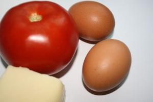 Запечені помідори з сиром і яйцем як приготувати 2