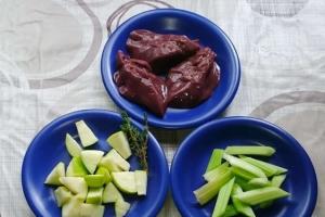 Печінка індички з овочами інгредієнти 2