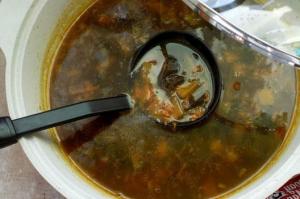 Грибний суп з квасолею і ріпою інгредієнти 4