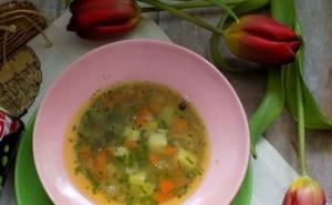 Пісний вермішелевий суп з горошком інгредієнти 5