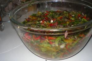 Закарпатський салат "Утилізація врожаю" інгредієнти 5