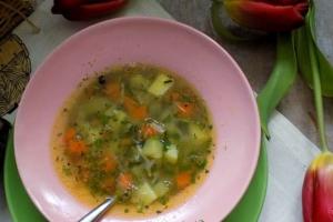 Пісний вермішелевий суп з горошком інгредієнти 6