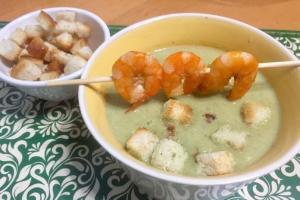 Крем-суп з брокколі з креветками інгредієнти 8