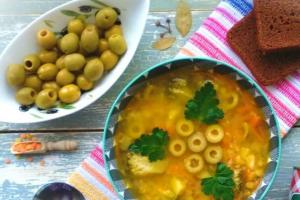 Суп з сочевицею і оливками інгредієнти 9